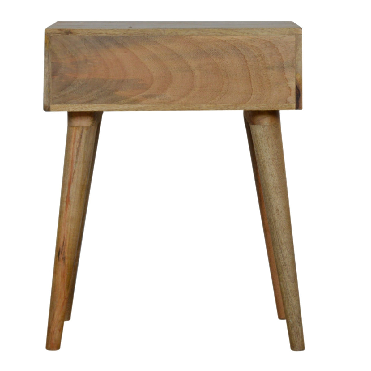 Cube Carved 1 Drawer Bedside