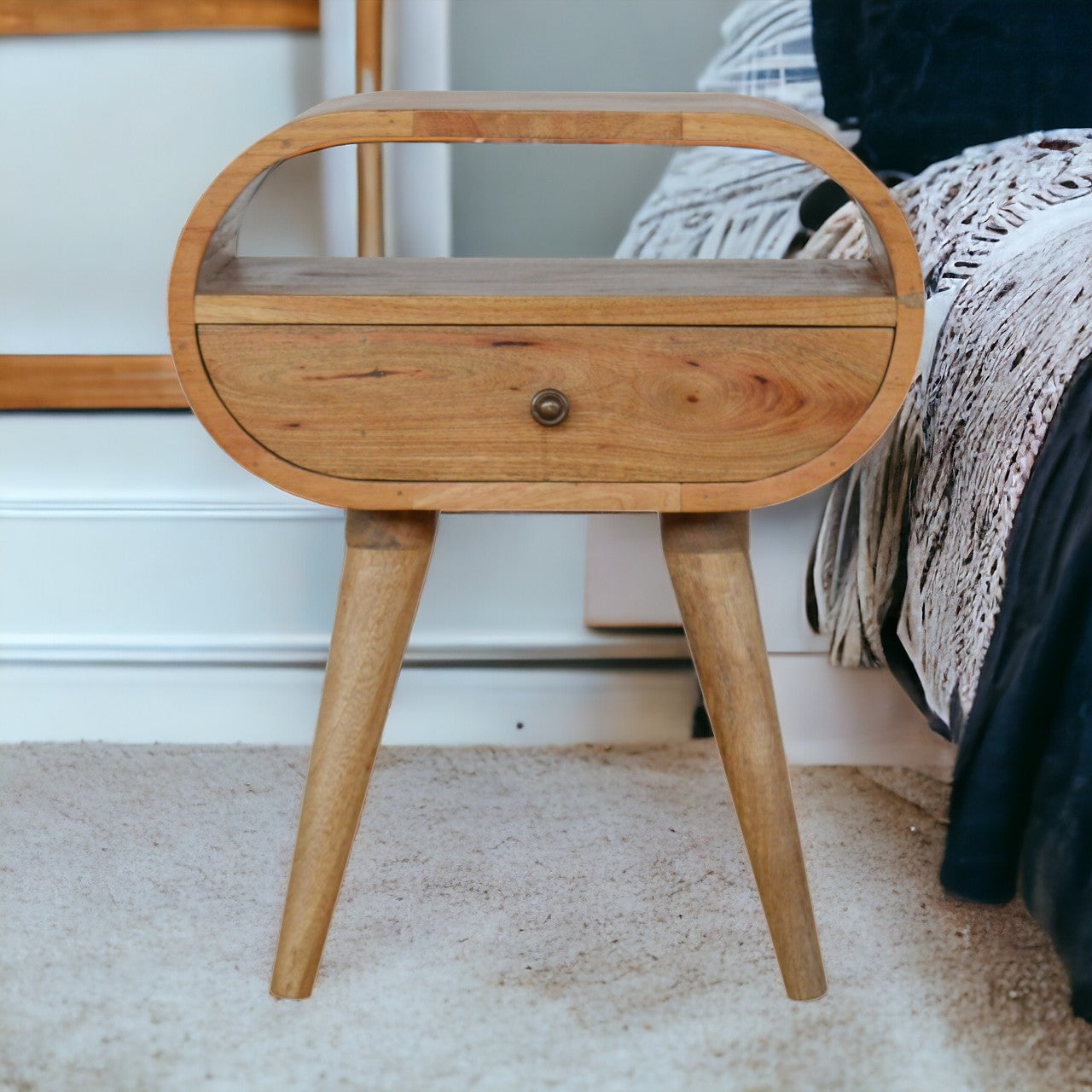 Circular Open Slot Bedside