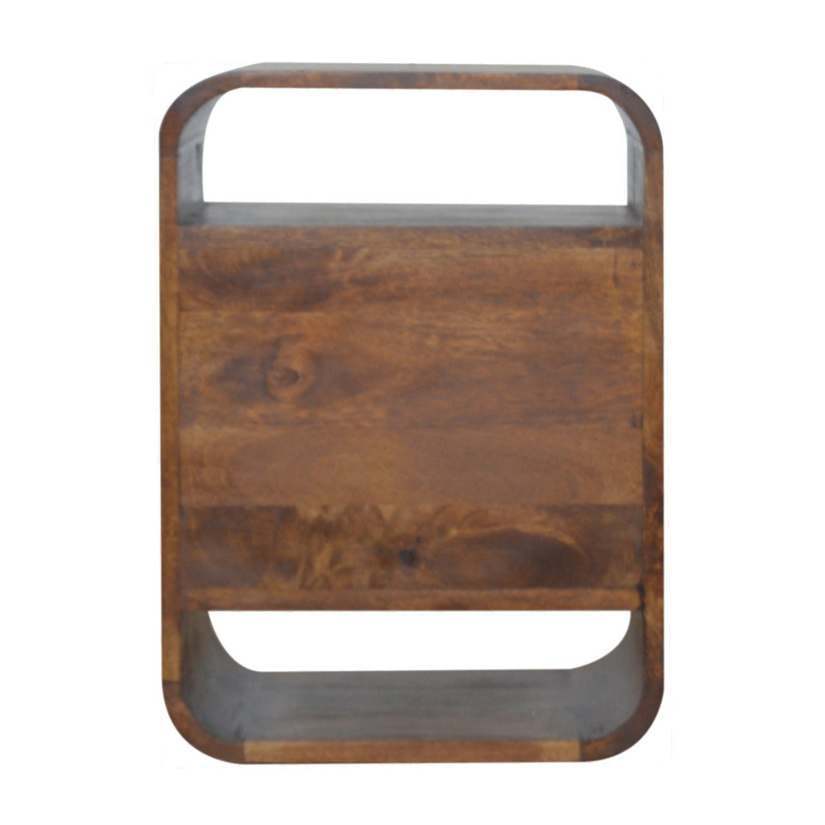 Chestnut Curve 2 Drawer Bedside
