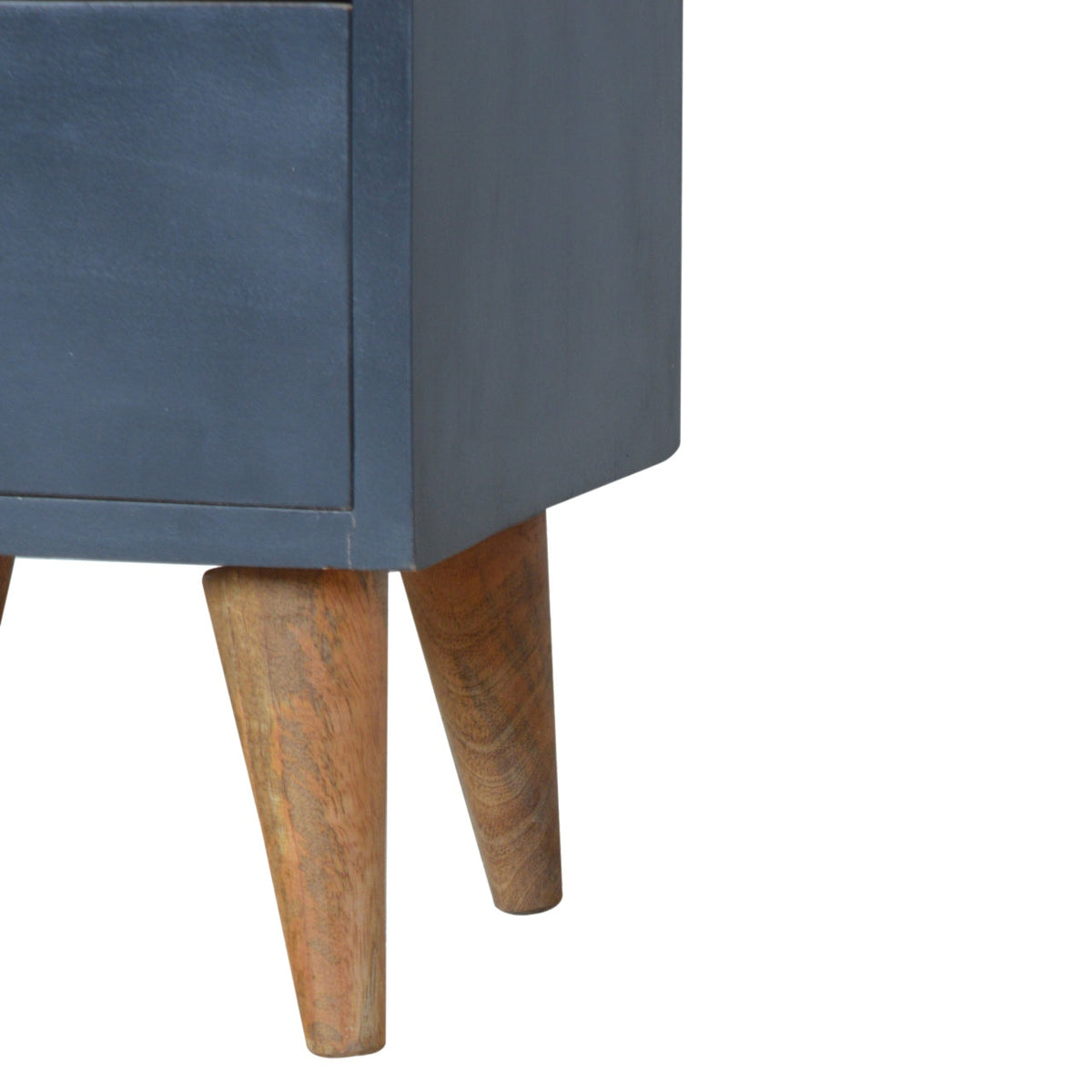 Charcoal Black Hand Painted Bedside Table