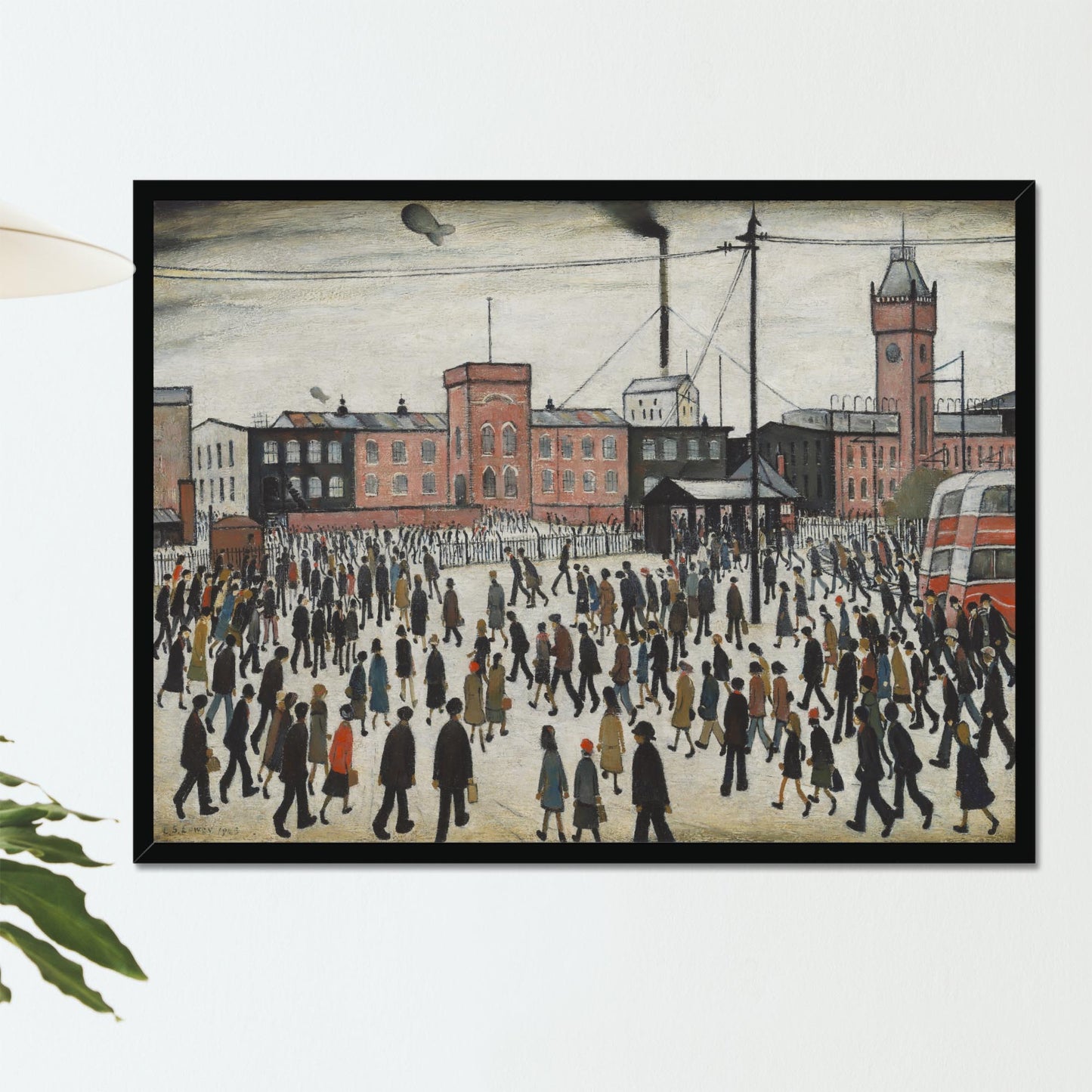 "Going to Work" by LS Lowry on Framed Prints, Canvas, Framed Canvas, Acrylic or Print-only