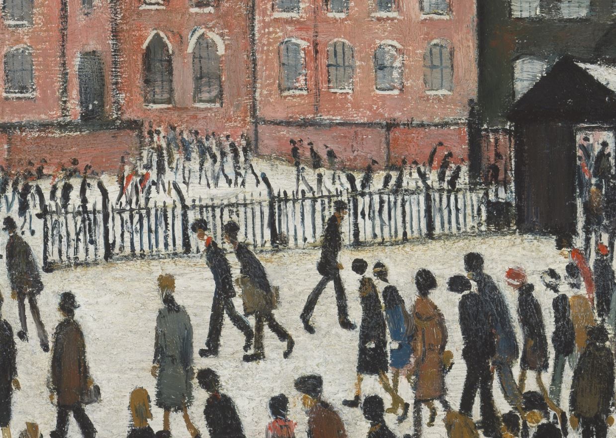 "Going to Work" by LS Lowry on Framed Prints, Canvas, Framed Canvas, Acrylic or Print-only