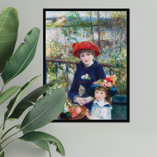 "Two Sisters (On the Terrace)" by Pierre-Auguste Renoir on Framed Prints, Canvas, Framed Canvas, Acrylic or Print-only
