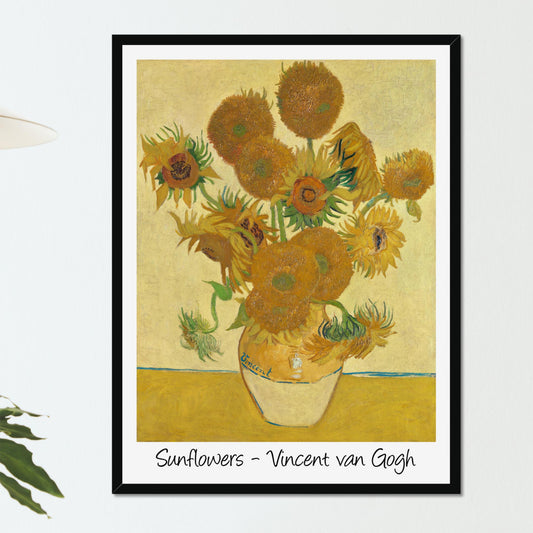 "Sunflowers" by Vincent van Gogh on Framed Prints, Framed Canvas, Acrylic, Canvas or Print-only