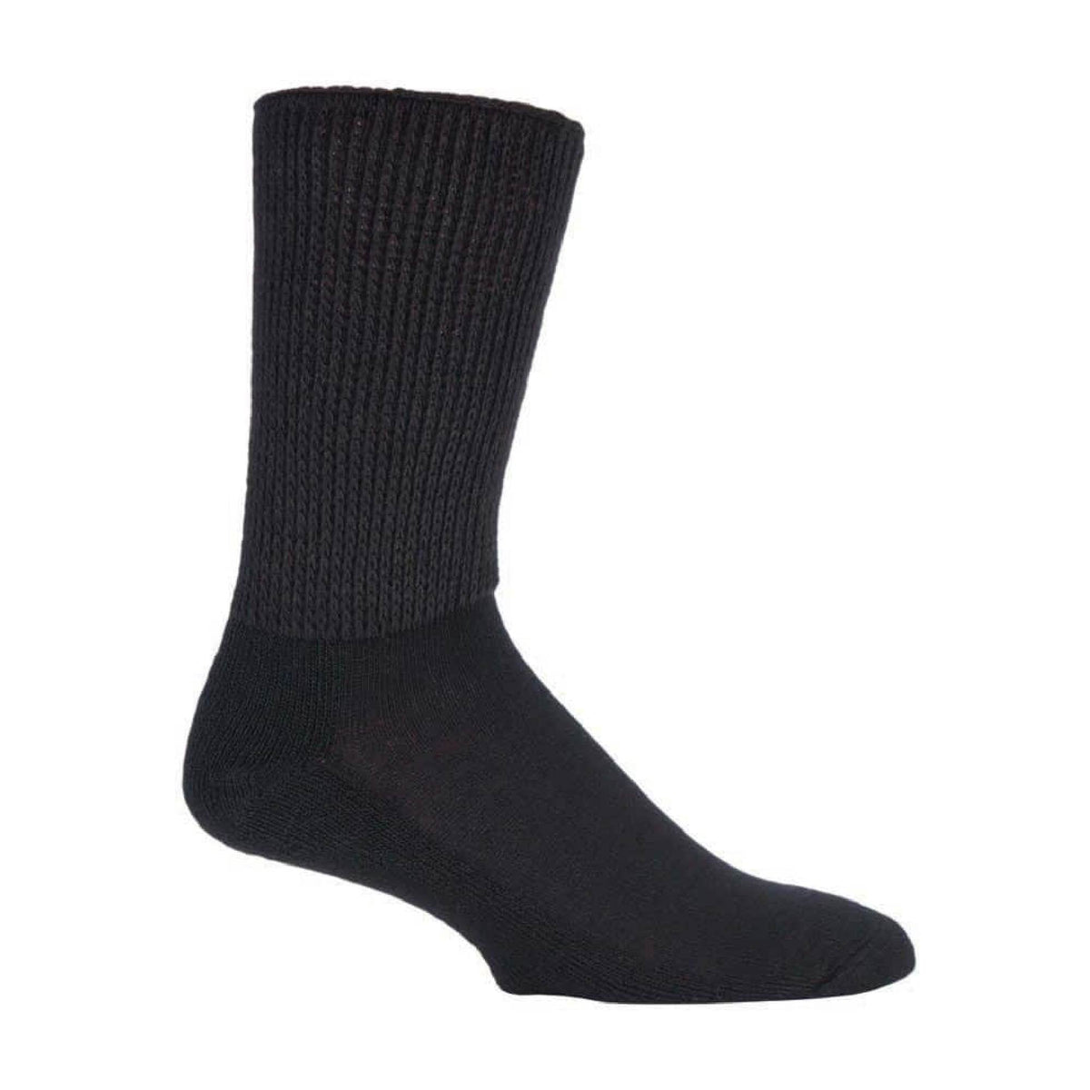 3 Pack Extra Wide Cotton Diabetic Socks for Swollen Legs