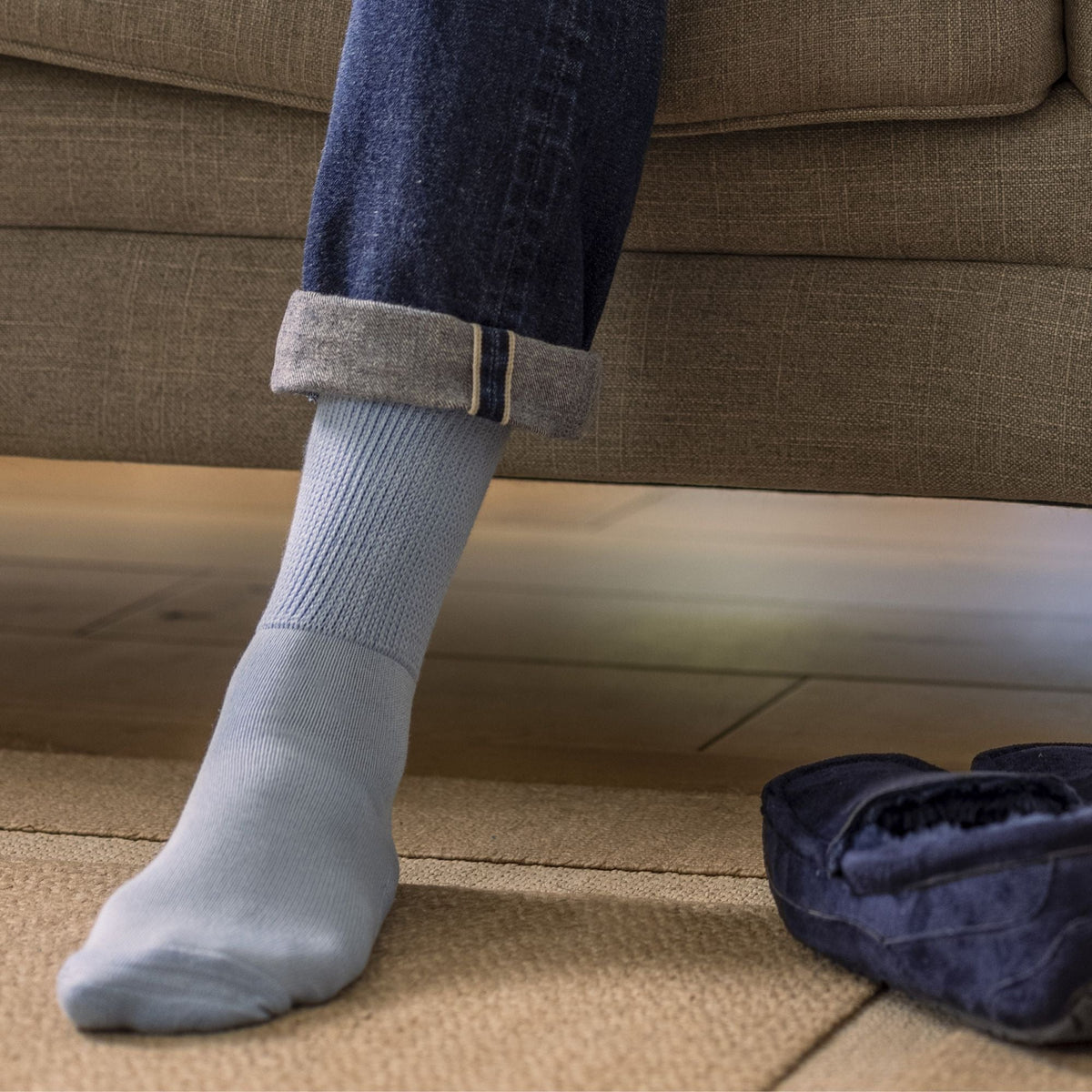 3 Pack Extra Wide Bamboo Diabetic Socks for Swollen Legs