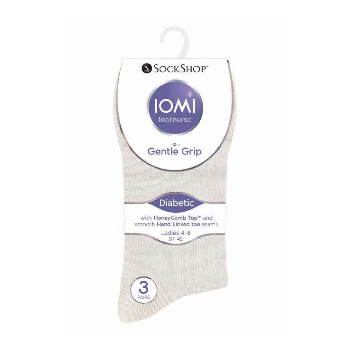 6 Pack Ladies Non Elastic Cotton Diabetic Socks with Seamless Toe