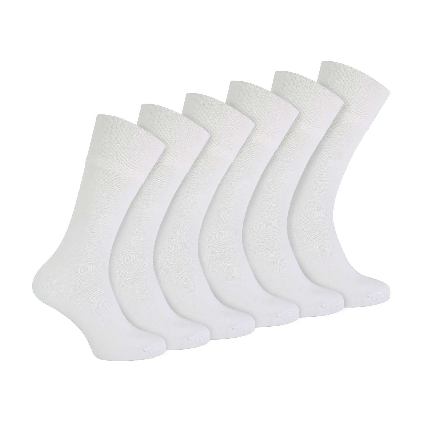 6 Pack Mens Non Elastic Bamboo Diabetic Socks