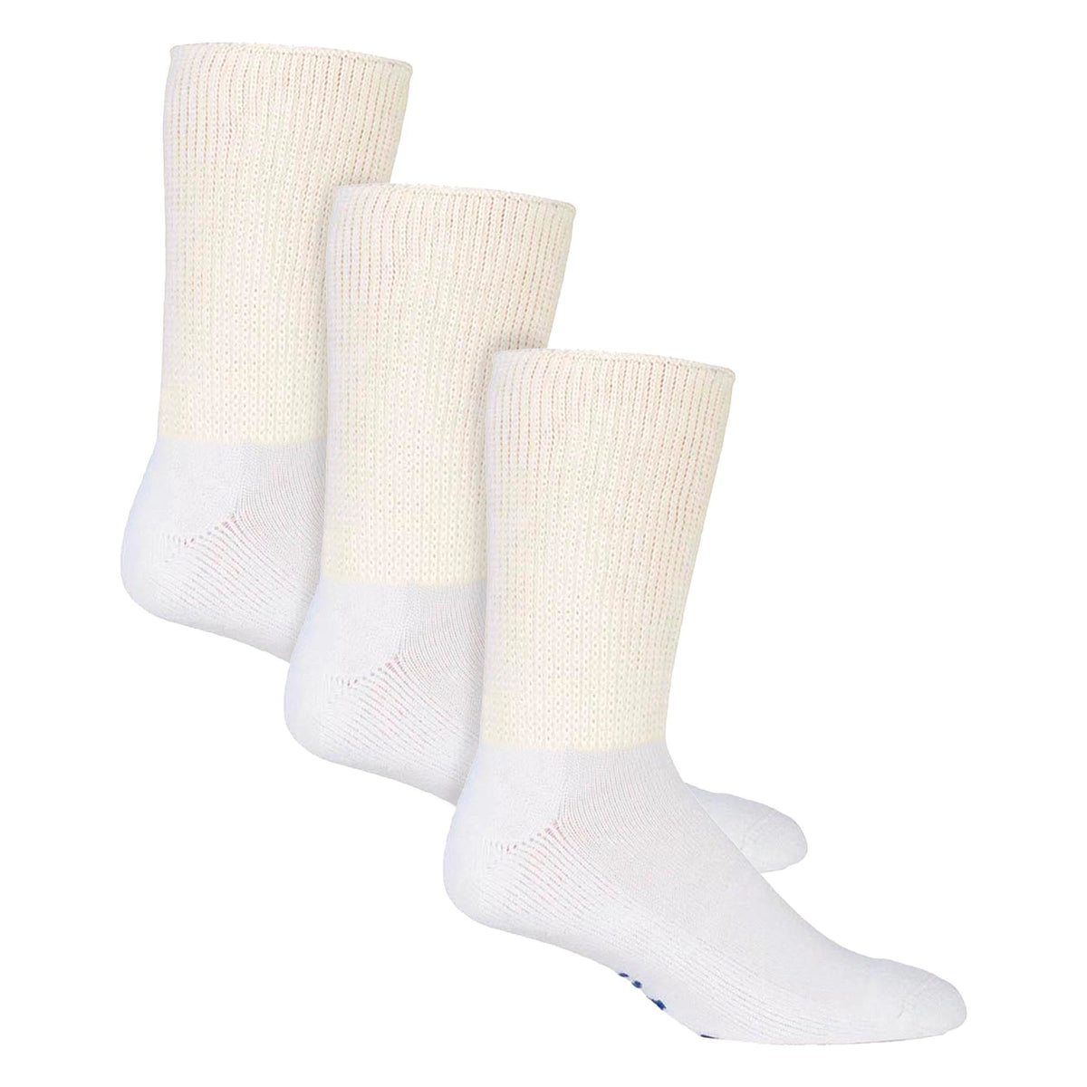 3 Pack Extra Wide Cotton Diabetic Socks for Swollen Legs
