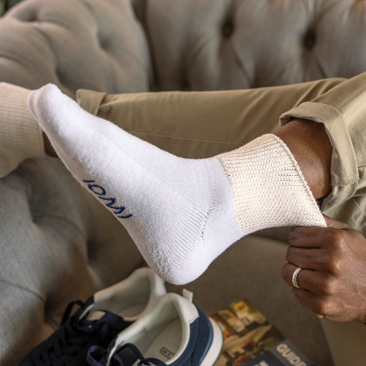 3 Pack Extra Wide Cotton Low Cut Ankle Diabetic Socks