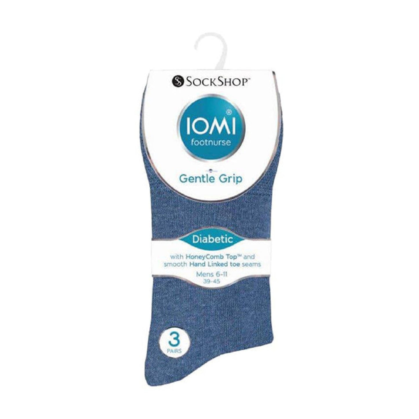 6 Pack Mens Non Elastic Cotton Diabetic Socks with Seamless Toe 12-14 UK
