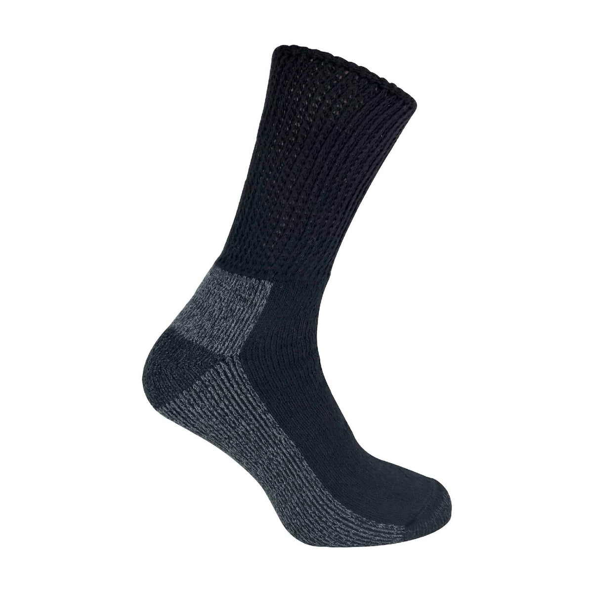 3 Pack Mens Extra Wide Loose Top Cushioned Cotton Diabetic Work Socks