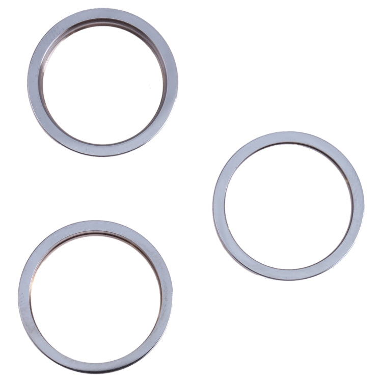 3 PCS Rear Camera Glass Lens Metal Outside Protector Hoop Ring for iPhone 13 Pro Max, For iPhone 13 Pro Max