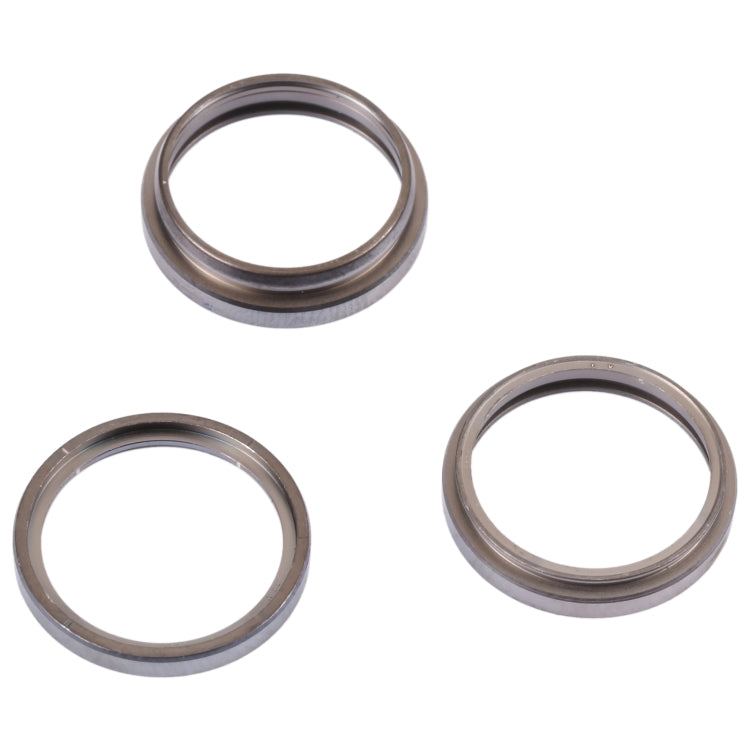 For iPhone 14 Pro Max 3PCS Rear Camera Glass Lens Metal Outside Protector Hoop Ring, For iPhone 14 Pro Max