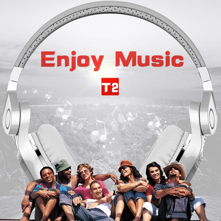 Bluedio T2+ Turbine Wireless Bluetooth 4.1 Stereo Headphones Headset with Mic & Micro SD Card Slot & FM Radio, For iPhone, Samsung, Huawei, Xiaomi, HTC and Other Smartphones, All Audio Devices(Black)