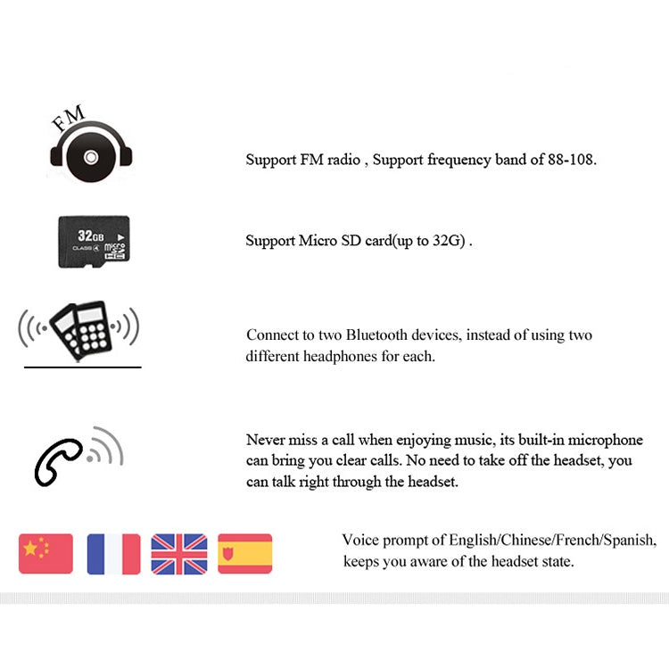 Bluedio T2+ Turbine Wireless Bluetooth 4.1 Stereo Headphones Headset with Mic & Micro SD Card Slot & FM Radio, For iPhone, Samsung, Huawei, Xiaomi, HTC and Other Smartphones, All Audio Devices(Black)