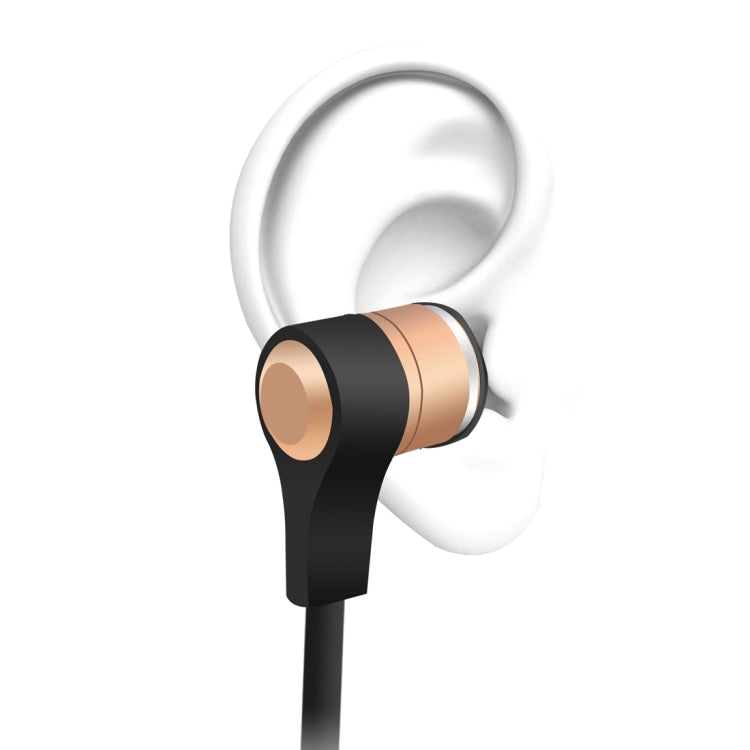 BT-KDK61 CVC6.0 Noise Reduction Stereo Magnetic Wireless Sports Bluetooth Earphone, Support Wire-control