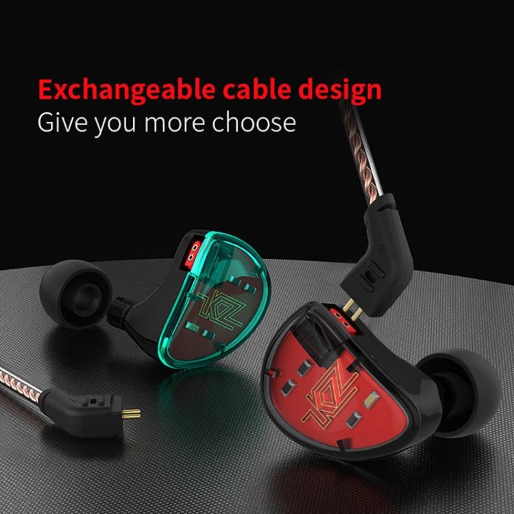 KZ AS10 Ten Unit Moving Iron In-ear HiFi Earphone with Microphone(Cyan)
