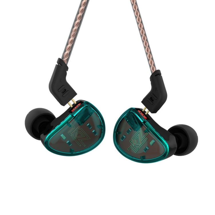KZ AS10 Ten Unit Moving Iron In-ear HiFi Earphone without Microphone(Cyan)