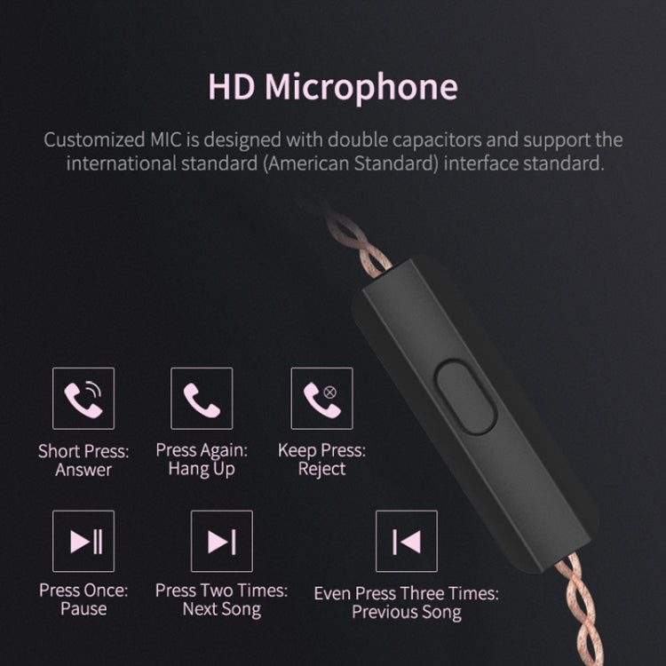 KZ ZSN Circle Iron Moving Iron Quad-core Wired Control In-ear Mega Bass HiFi Earphone without Microphone (Cyan)