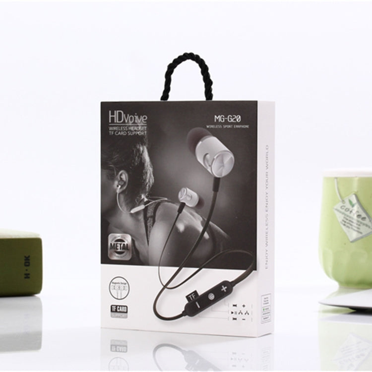 MG-G20 Bluetooth 4.2 Sport Wireless Bluetooth Earphone, Support Card
