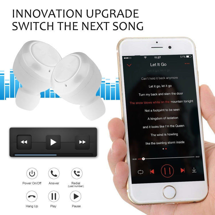 BTH-A6 Wireless Bluetooth 5.0 Earphone with Magnetic Charging Box, BTH-A6
