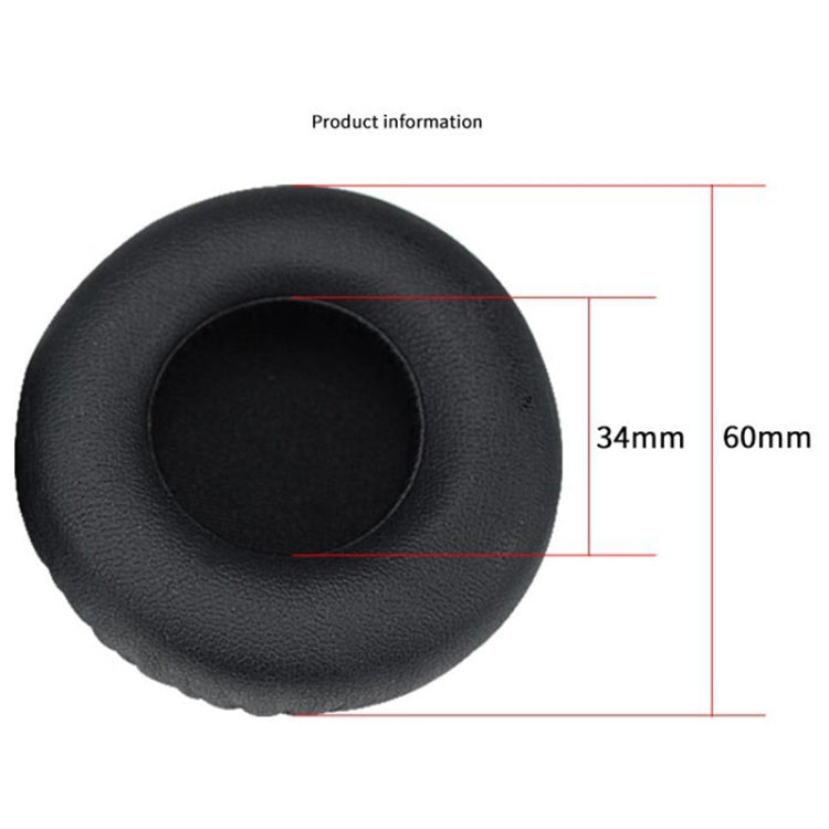 For JBL E30 Headphones Synthetic Leather + Foam Soft Earphone Protective Cover Earmuffs, One Pair, For E30