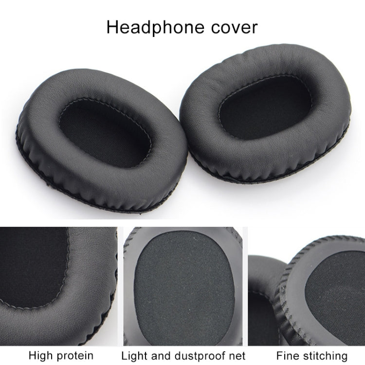 1 Pair Leather + Memory Foam Soft Headphone Jacket Earmuffs for Marshall Monitor