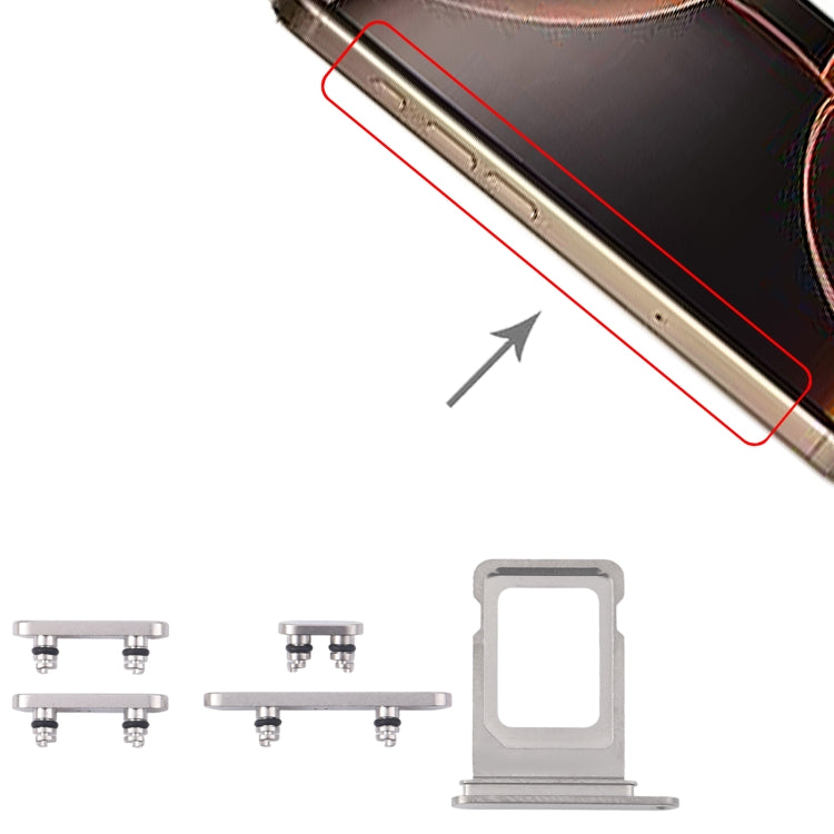 For iPhone 16 Pro Max Original SIM Card Tray + Side Keys