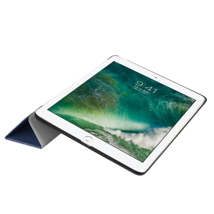 For iPad 9.7 (2018) & iPad 9.7 (2017) Custer Texture Horizontal Flip Leather Case with Three-folding Holder & Sleep / Wake-up Function, For iPad 9.7 (2018) & iPad 9.7 (2017), For iPad 9.7 (2018)