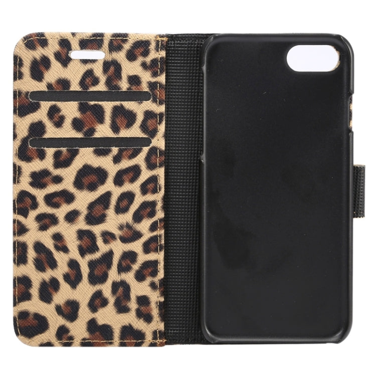 For  iPhone 8 & 7  Leopard Pattern Horizontal Flip Leather Case with Holder & Card Slots & Wallet, For 8 & 7