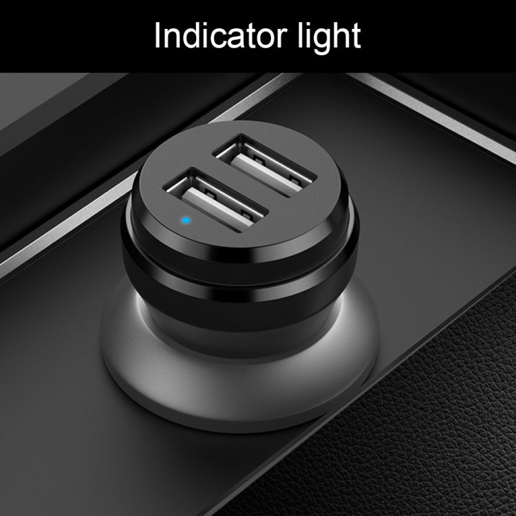 ipipoo XP-1 Dual USB Car Fast Charging Charger with Android Line, XP-1 (White)