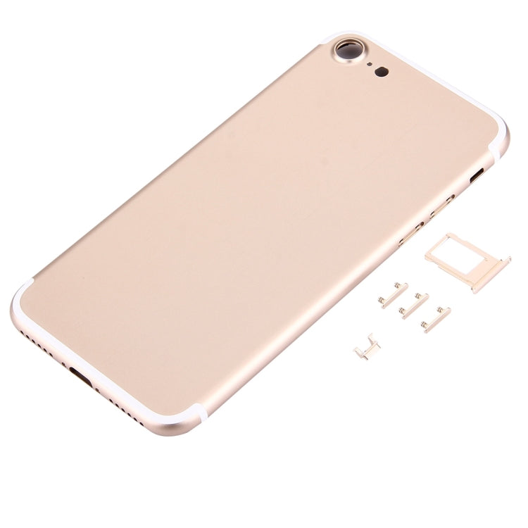 5 in 1 for iPhone 7 (Back Cover + Card Tray + Volume Control Key + Power Button + Mute Switch Vibrator Key) Full Assembly Housing Cover, For iPhone 7, For iPhone 7 with Side keys