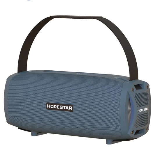 HOPESTAR H24 Pro TWS Portable Outdoor Waterproof Woven Textured Bluetooth Speaker with Rhythm Light, Support Hands-free Call & U Disk & TF Card & 3.5mm AUX & FM, H24 Pro Red, H24 Pro Black, H24 Pro Grey, H24 Pro Blue