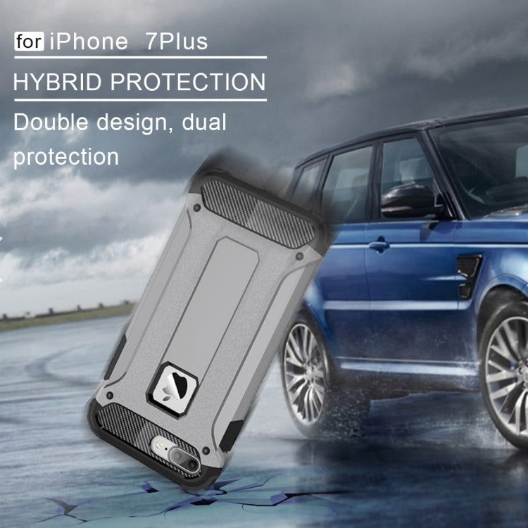 For iPhone 8 Plus & 7 Plus   Tough Armor TPU + PC Combination Case