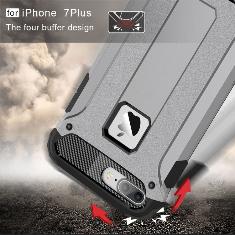 For iPhone 8 Plus & 7 Plus   Tough Armor TPU + PC Combination Case