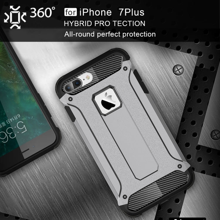 For iPhone 8 Plus & 7 Plus   Tough Armor TPU + PC Combination Case