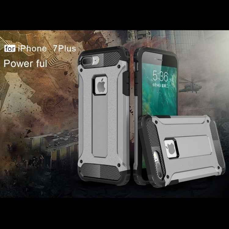 For iPhone 8 Plus & 7 Plus   Tough Armor TPU + PC Combination Case