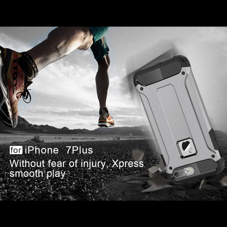 For iPhone 8 Plus & 7 Plus   Tough Armor TPU + PC Combination Case