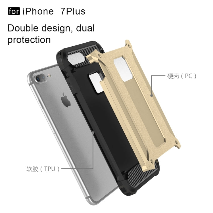 For iPhone 8 Plus & 7 Plus   Tough Armor TPU + PC Combination Case, For iPhone 7 Plus