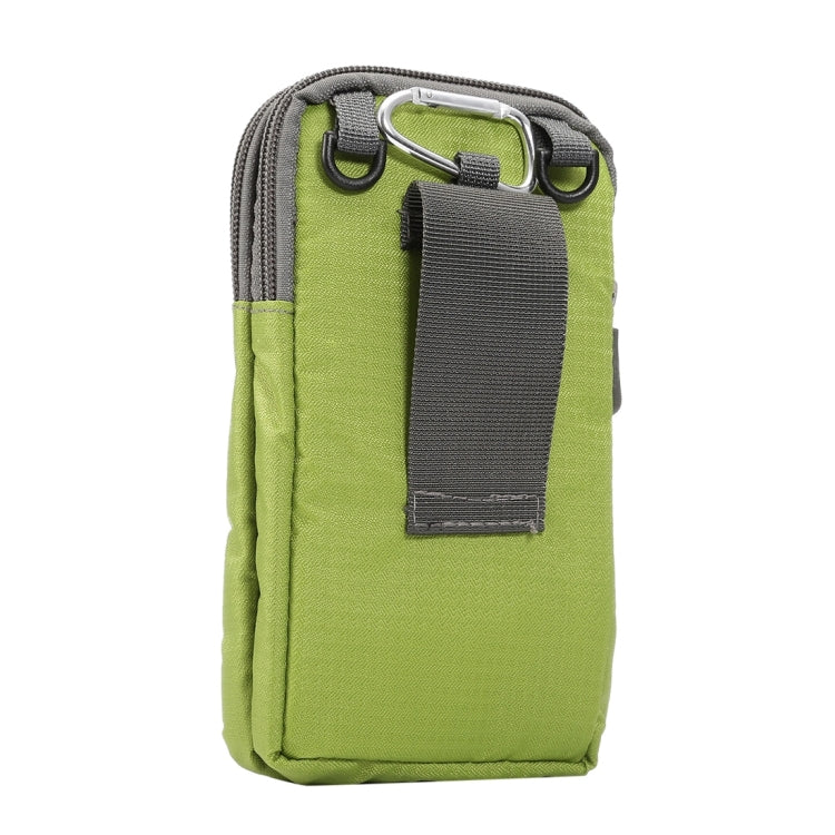 Universal Multi-function Plaid Texture Double Layer Zipper Sports Waist Bag / Shoulder Bag for iPhone X  & 7 & 7 Plus / Galaxy S9+ / S8+ / Note 8 / Sony Xperia Z5 / Huawei Mate 8, Size: 16.5 x 9.0 x 3.0cm