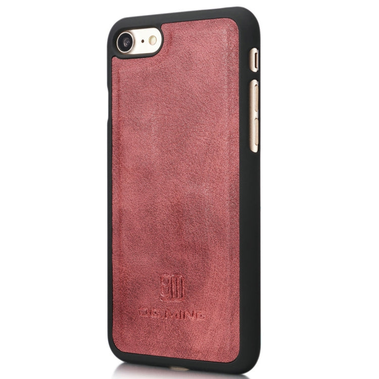 DG.MING for iPhone 8 & 7  Crazy Horse Texture Horizontal Flip Detachable Magnetic Protective Case with Holder & Card Slots & Wallet, iPhone 8 & 7