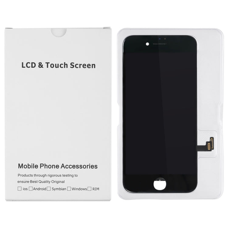 50 PCS Cardboard Packaging White Box for iPhone 8 / 7 LCD Screen
