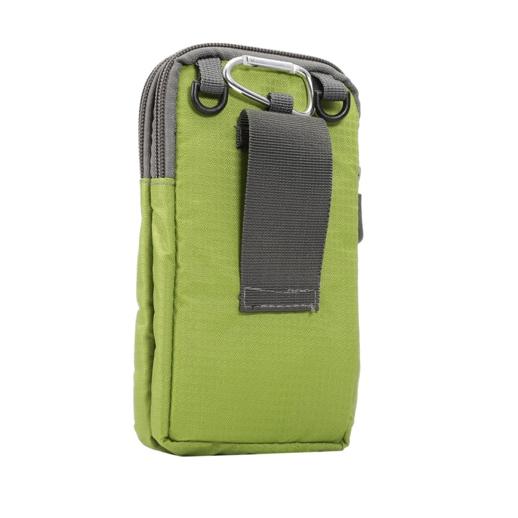 Multi-function Casual Sport Mobile Phone Double Zipper Waist Pack Diagonal Bag for 6.9 Inch or Below Smartphones
