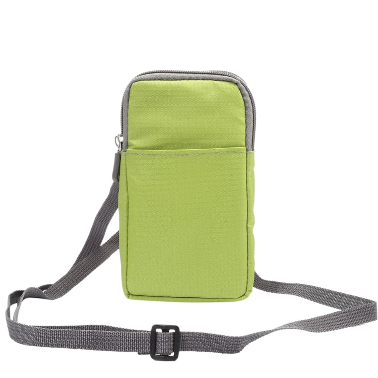 Multi-function Casual Sport Mobile Phone Double Zipper Waist Pack Diagonal Bag for 6.9 Inch or Below Smartphones