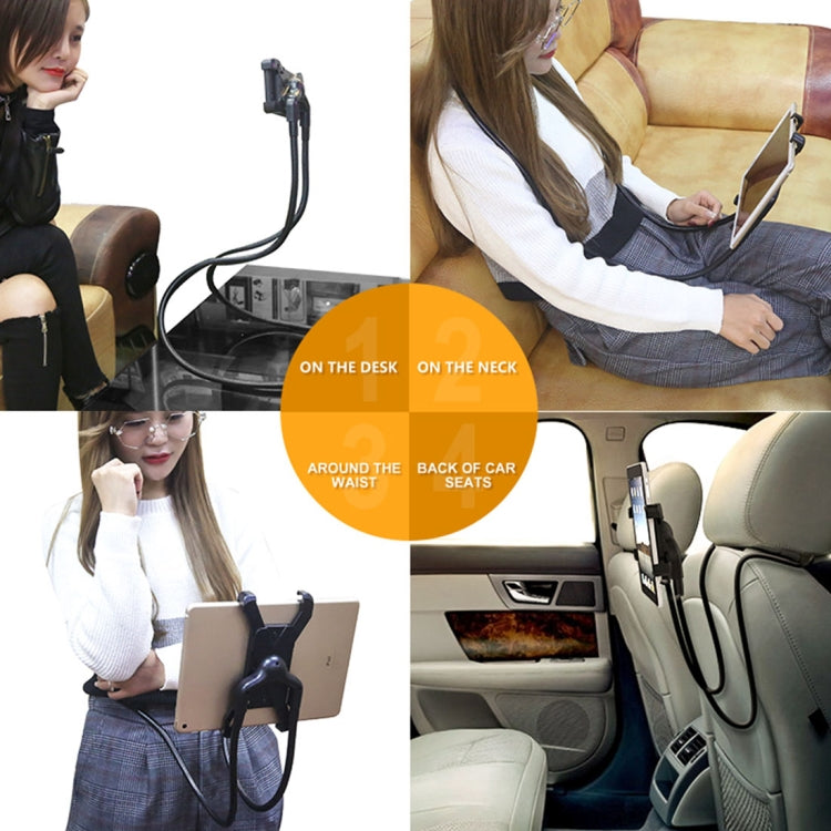 Upgrade Lazy Bracket Neck Holder Flexible Long Arm Mount Support