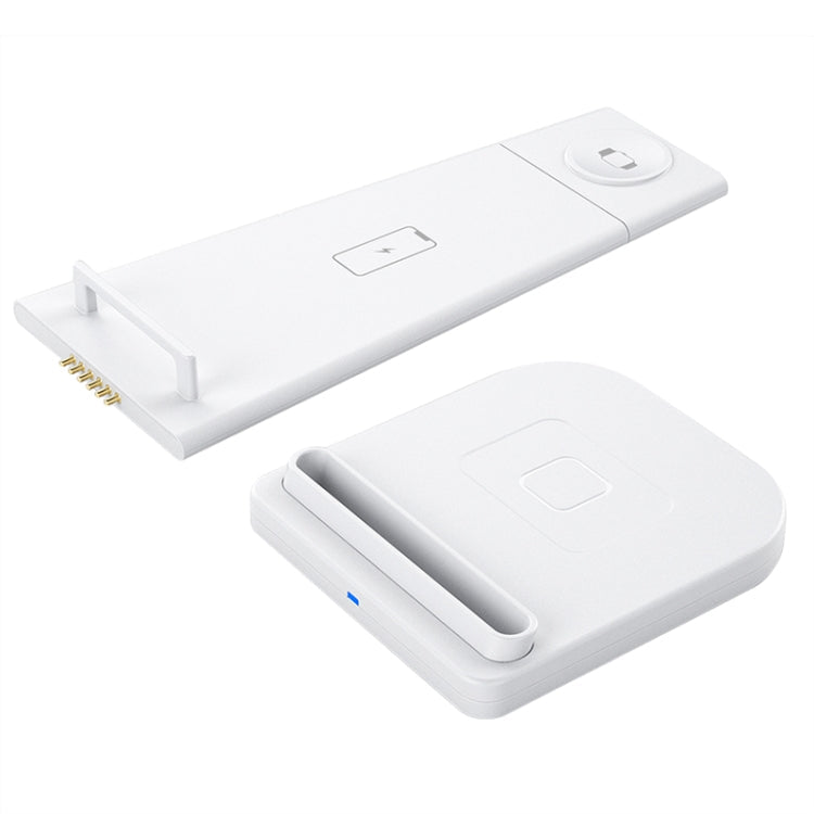 HQ-UD21 3 in 1 Folding Mobile Phone Watch Multi-Function Charging Stand Wireless Charger for iPhones & Apple Watch & Airpods, HQ-UD21