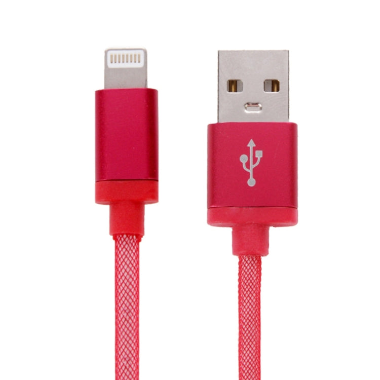 1m Net Style Metal Head 8 Pin to USB Data / Charger Cable