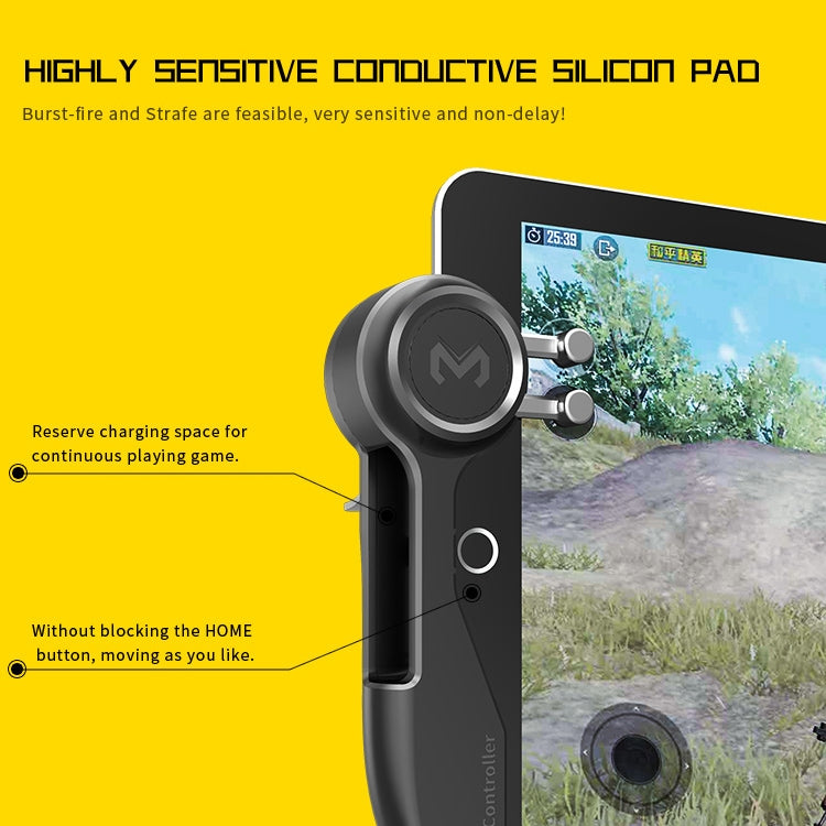 MeMo AKpad6K Snap-on Six Finger Linkage Trigger Shooting Game Controller for Tablet PC, One Pair, Six Finger Linkage