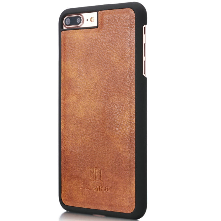 DG.MING for iPhone 8 Plus & iPhone 7 Plus Crazy Horse Texture Horizontal Flip Detachable Magnetic Protective Case with Holder & Card Slots & Wallet, iPhone 8P & 7P